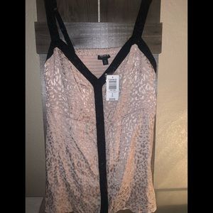 NWT torrid jacquard top, nude color